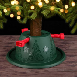 Подставка для ёлки Martika «Невио», пластик, зелёный/красный