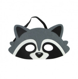 Маска карнавальная, из фетра, Енотик, Серый