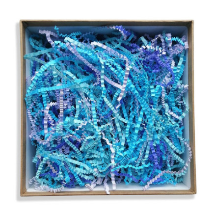 Бумажный наполнитель цветной микс-1 (синий)