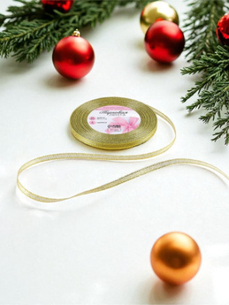 Лента парчовая, золотой