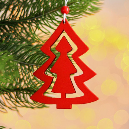 Новогодняя подвеска «Красочная ёлочка»