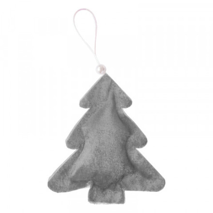 Распродажа! Елочное украшение из текстиля Елочка серая
