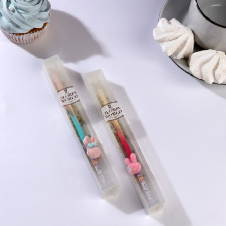 Свеча в торт &quot;Заячьи ушки&quot;, МИКС