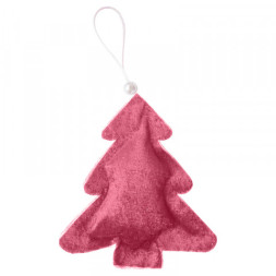 Распродажа! Елочное украшение из текстиля Елочка розовая
