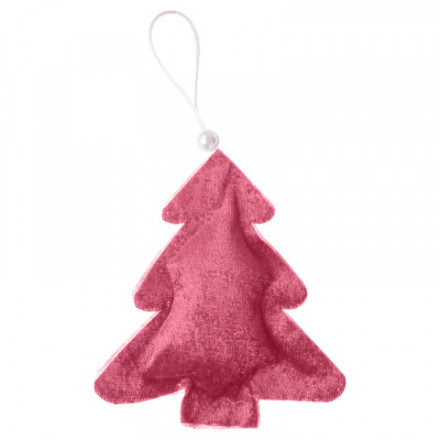 Распродажа! Елочное украшение из текстиля Елочка розовая