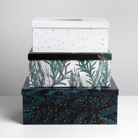 Подарочная коробка «Ёлочки»