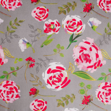 Распродажа! Крафт-бумага упаковочная Flower Paradise