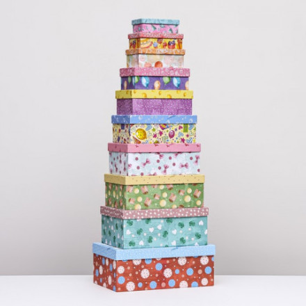 Коробка подарочная &quot;Тебе подарок от меня&quot;, милые зверушки, прямоугольник