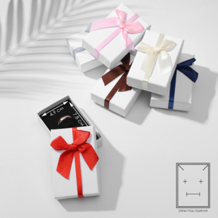 Коробочка подарочная под набор «Бантик» минимализм, цвет МИКС