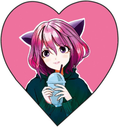 Набор мини-открыток Валентинка Девушка аниме