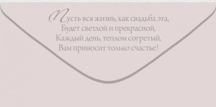 Конверт для денег, В День Свадьбы!, Металлик