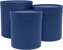 Коробка-Цилиндр, Темно-синий