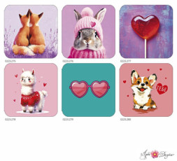 Набор мини-открыток Любовь ассорти №260