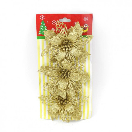 Пуансеттии &quot;Глиттер мини&quot; Золото