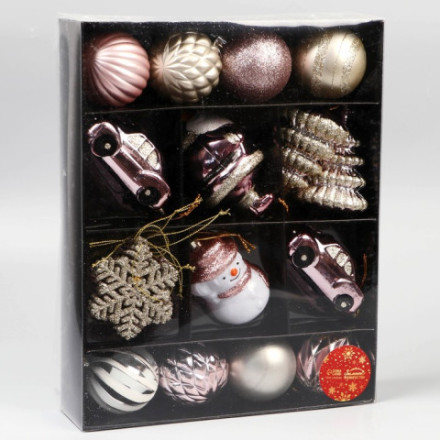 Набор елочных игрушек «Карусель», нежность, МИКС