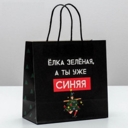Пакет подарочный «А ты уже синяя» #нг