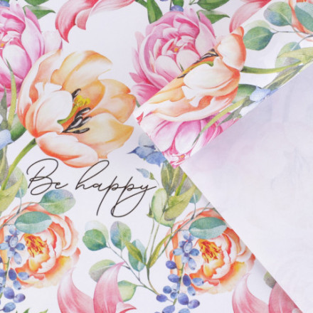 Бумага упаковочная крафтовая «Акварель»