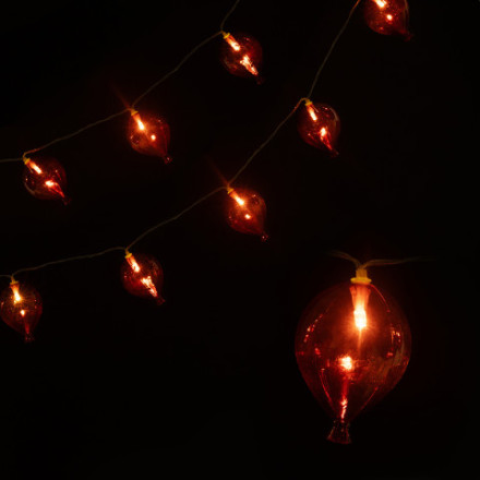 Светодиодная гирлянда Воздушные шарики, IP 20, Красный/Теплый белый