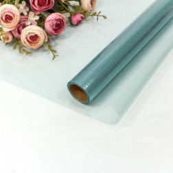 Упаковочная пленка 40мкм Прозрачная, Голубой