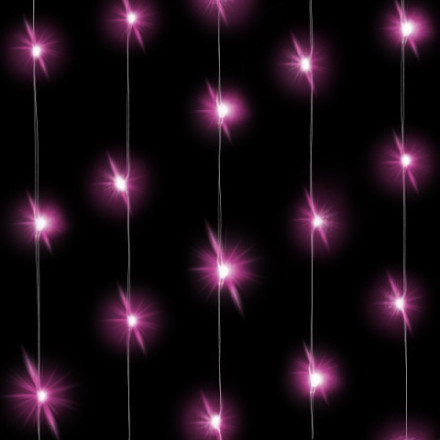 Светодиодная гирлянда, Роса 30 Led, IP14, Розовый