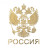 Наклейка на авто «Герб России», золотистый