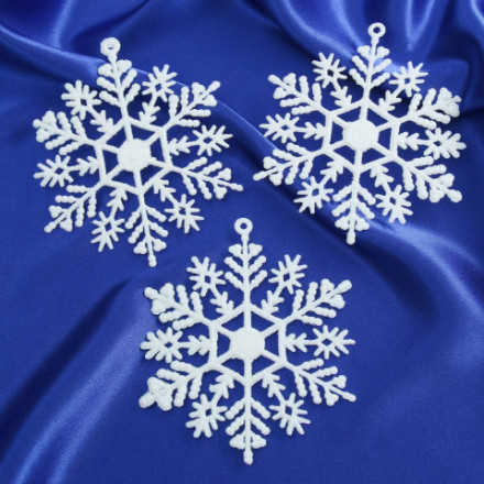 Украшение ёлочное &quot;Снежинка&quot;, белый