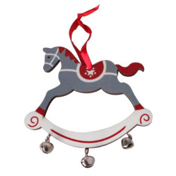 Елочное украшение из фанеры Лошадка