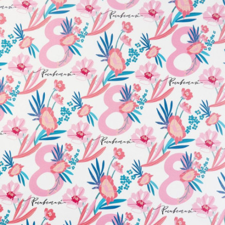 Бумага упаковочная глянцевая «8 марта»