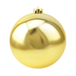 Новогодний елочный шар Золотой, глянцевый