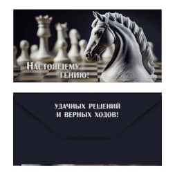 Конверт для денег &quot;Шахматная доска&quot;