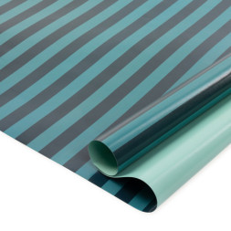 Упаковочная бумага Полоски, Зеленый