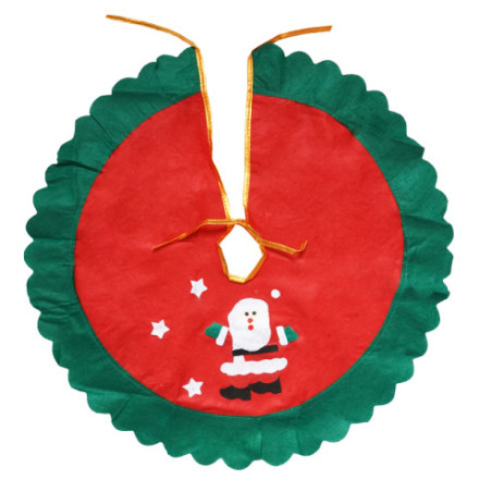 Полянка под елку новогодняя, красный