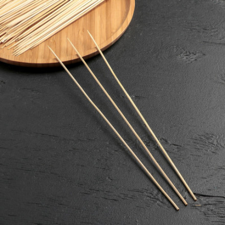 Набор шампуров Доляна, d=3 мм, бамбук