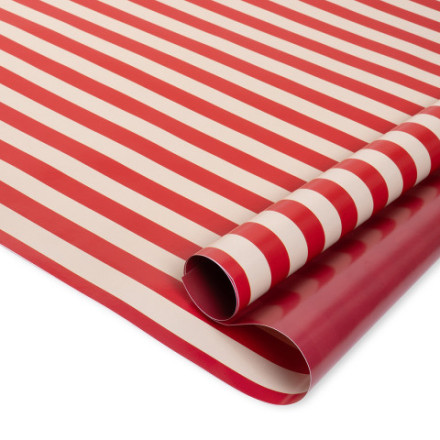 Упаковочная бумага Полоски, Красный