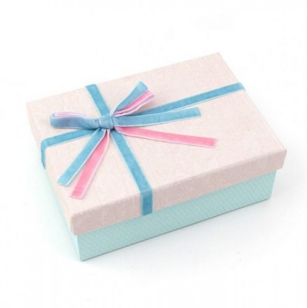 Коробка &quot;Нежность&quot; Розовый/Голубой, прямоугольник