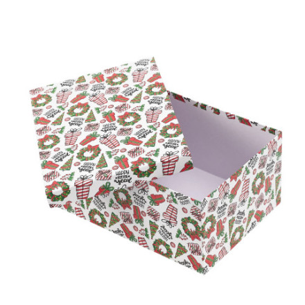 Коробка подарочная &quot;Новогодний принт&quot; #нг