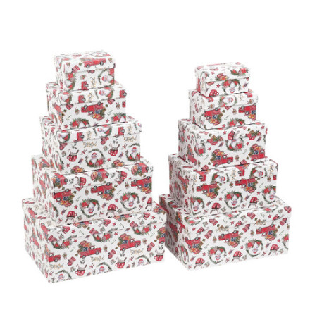 Коробка подарочная &quot;Новогодняя машина с подарками&quot; #нг