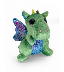 Мягкая игрушка динозавр «Дракон» с подвесом, зелёный