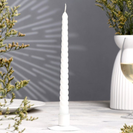 Свеча витая «Богатство Аромата», белая