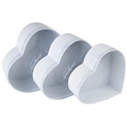 Коробка Сердце с прозрачной крышкой, Белый