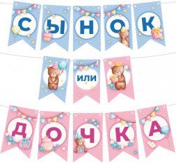 Гирлянда Флажки, Сынок или Дочка?, Гендер-пати