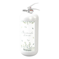 Баллон огнетушитель с краской холи Свадебный Белый