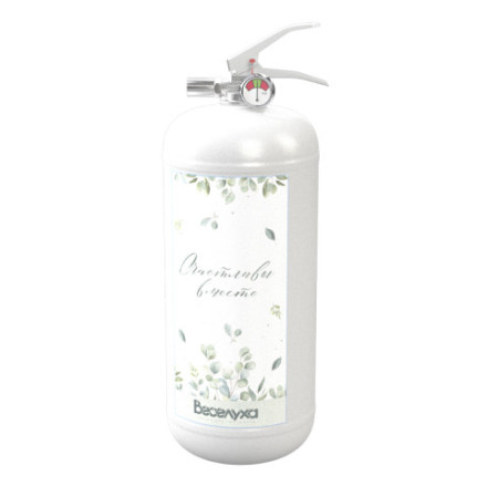 Баллон огнетушитель с краской холи Свадебный Белый