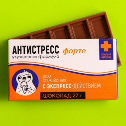 Шоколад молочный, Антистресс форте
