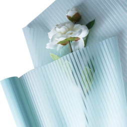 Пленка упаковочная матовая Зебра Премиум Голубая, 50 мкр