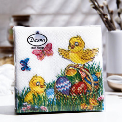 Салфетки бумажные Desna Design &quot;Цыплята&quot;, 1 слой