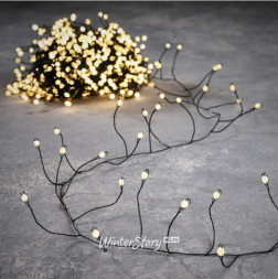 Светодиодная гирлянда &quot;Мишура роса&quot;, хвойная лапа, теплый цвет