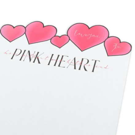 Бумага фигурная для цветов 70гр., &quot;Сердца&quot;, белая