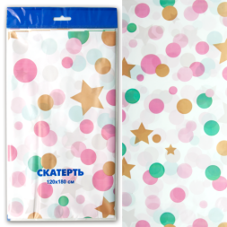 Скатерть ПЭТ, Конфетти и золотые точки