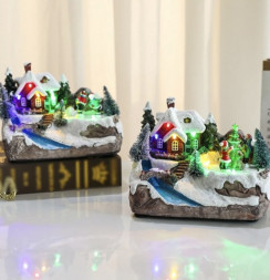 Композиция новогодняя светодиодная &quot;Каток у дома&quot;, музыкальная, ассорти